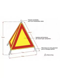 Triangle d'intervention intersignaletic TRIFLASH EKERO