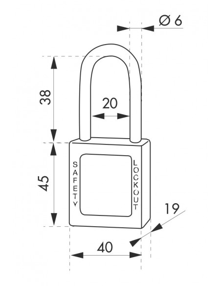 Cadenas de consignation 40 anse 38mm Vert MVA